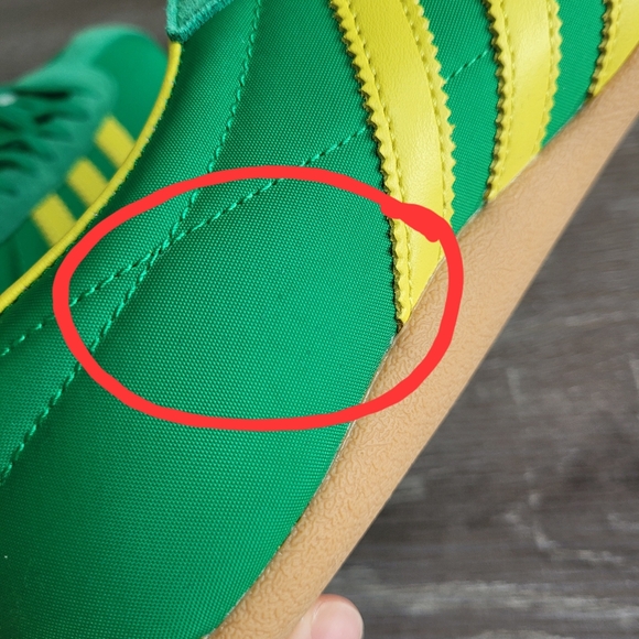 ADIDAS Green Yellow Tokyo Slim Lace Up Sneakers Size 7.5 - Picture 11 of 16